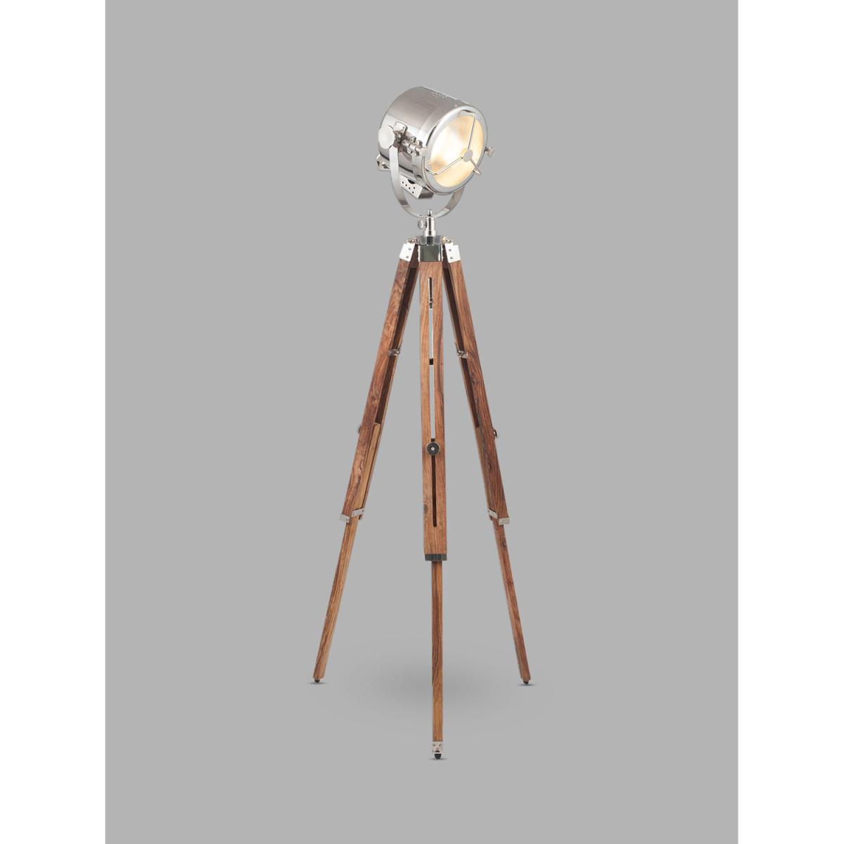 Pacific Lifestyle Marine Tripod Floor Lamp, Brown/Silver – image 1