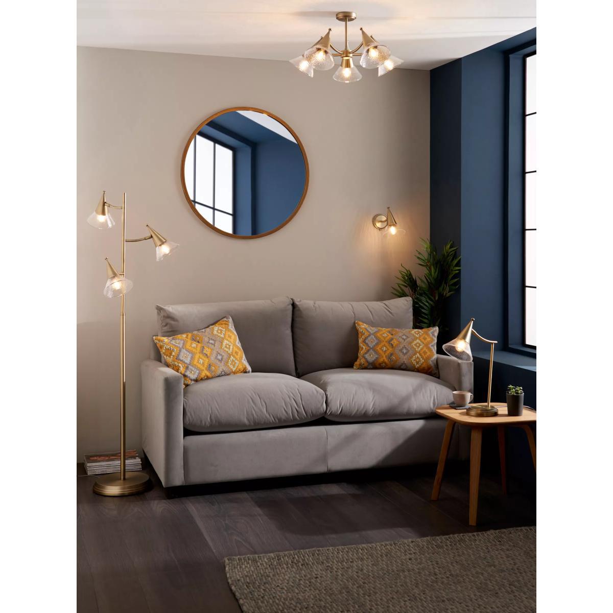 John Lewis & Partners Trumpet Floor Lamp, Antique Brass – image 3