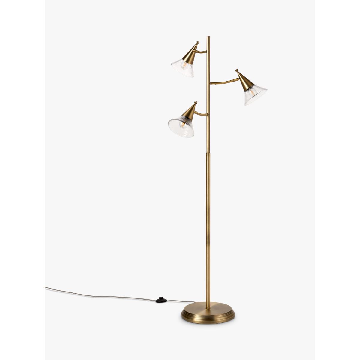 John Lewis & Partners Trumpet Floor Lamp, Antique Brass – image 4
