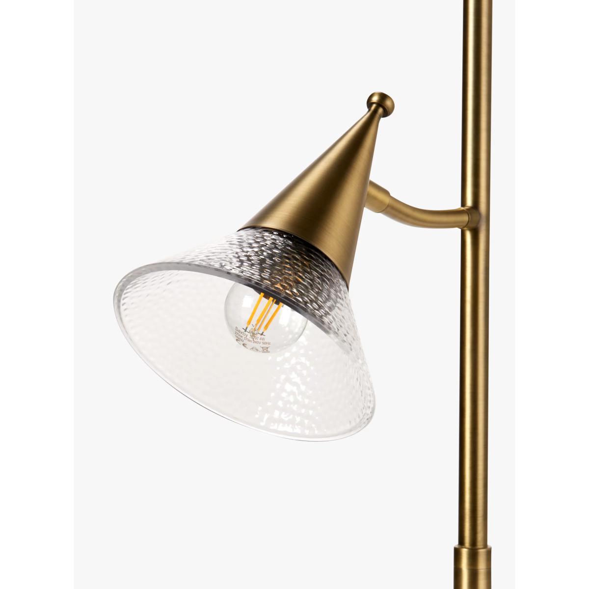 John Lewis & Partners Trumpet Floor Lamp, Antique Brass – image 5