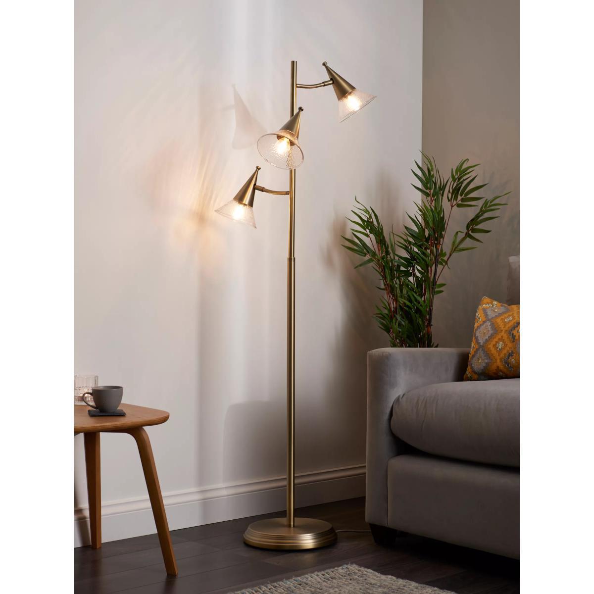 John Lewis & Partners Trumpet Floor Lamp, Antique Brass – image 9