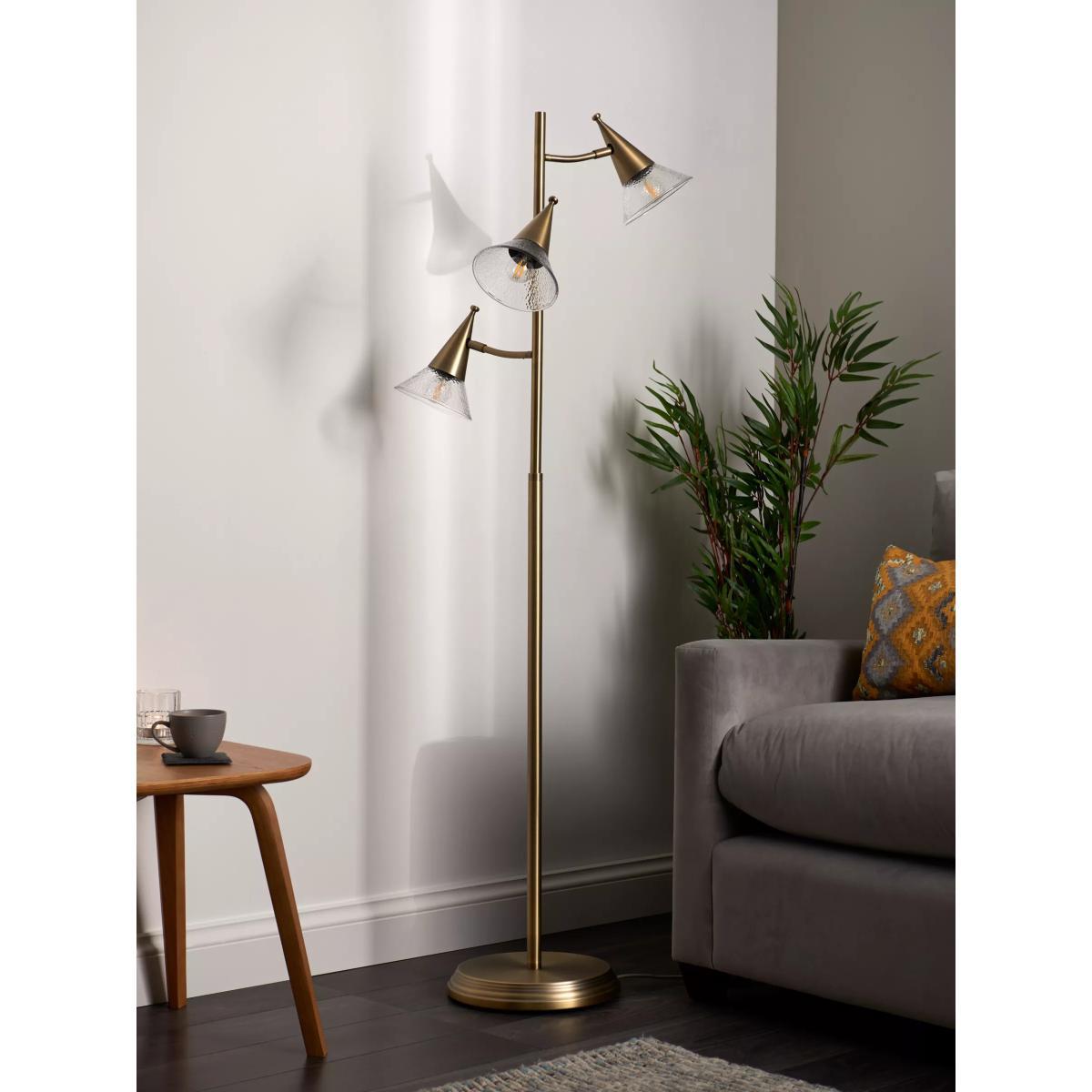 John Lewis & Partners Trumpet Floor Lamp, Antique Brass – image 10