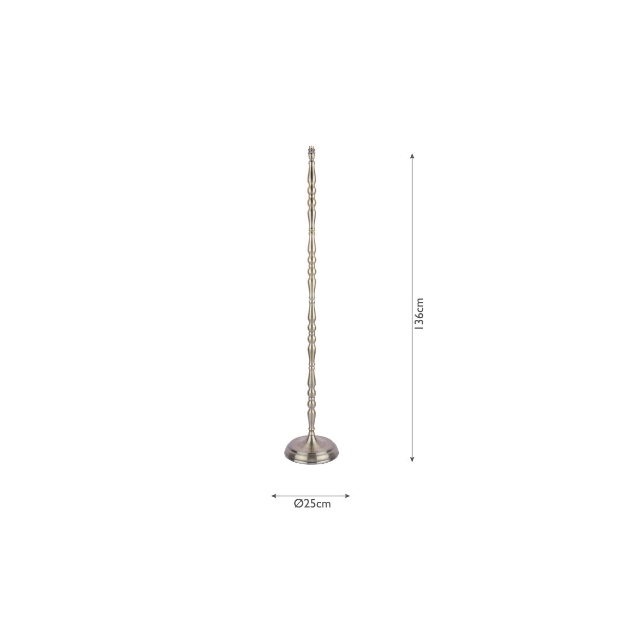 Laura Ashley Corey Floor Lamp, Antique Brass – image 4