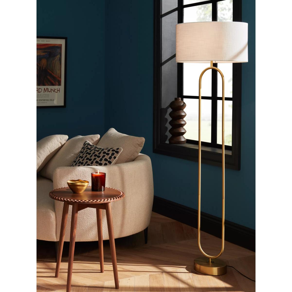 John Lewis Oval Floor Lamp, Metallic Brass – image 5