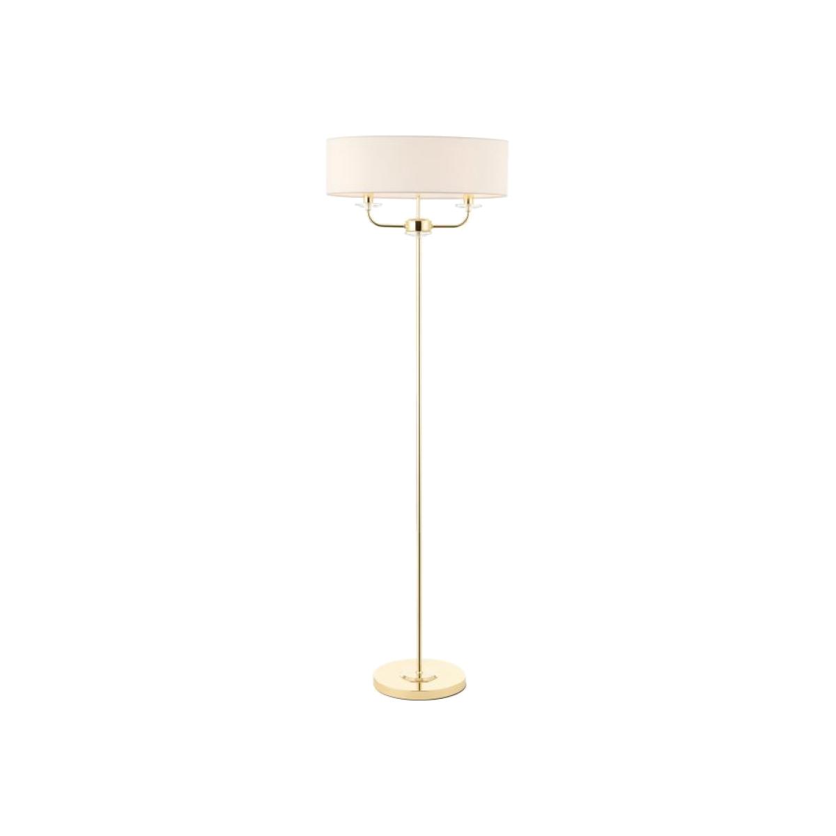 Hillston 3 Light Floor Lamp - Brass