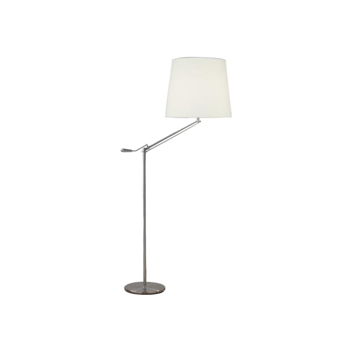Dar Lighting INF4946 Infusion Floor Lamp Satin Chrome Complete Complete With Shade