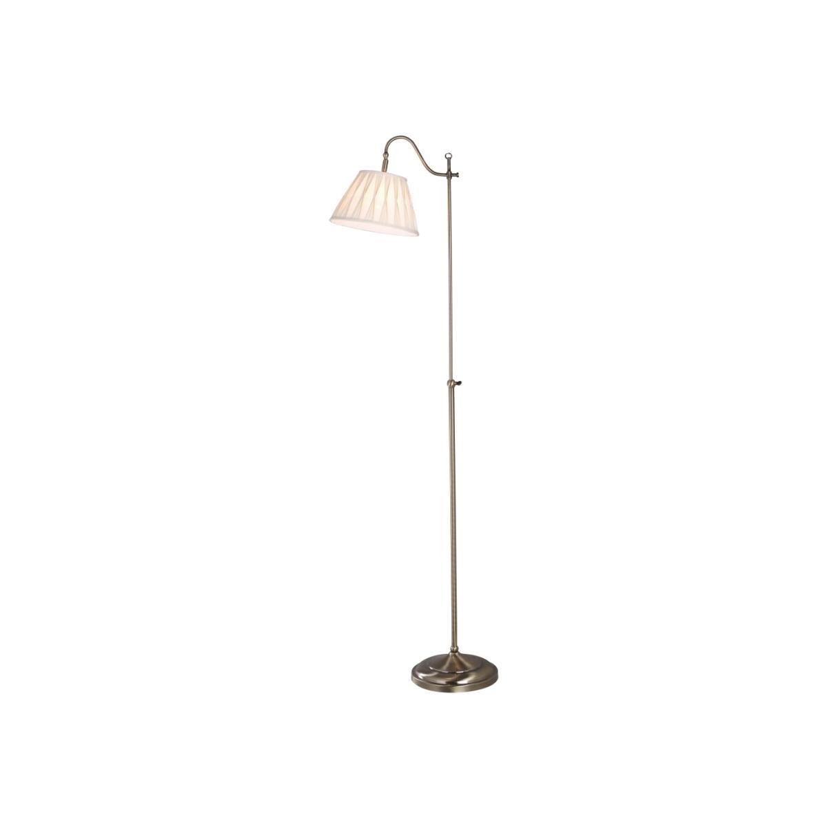 dar lighting SUF4975-X Suffolk Floor Lamp Rise & Fall - Antique Brass