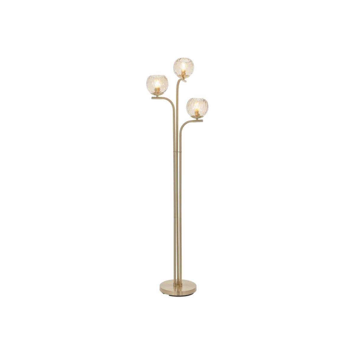 Famatina 3 Light Floor Lamp - Brushed Brass