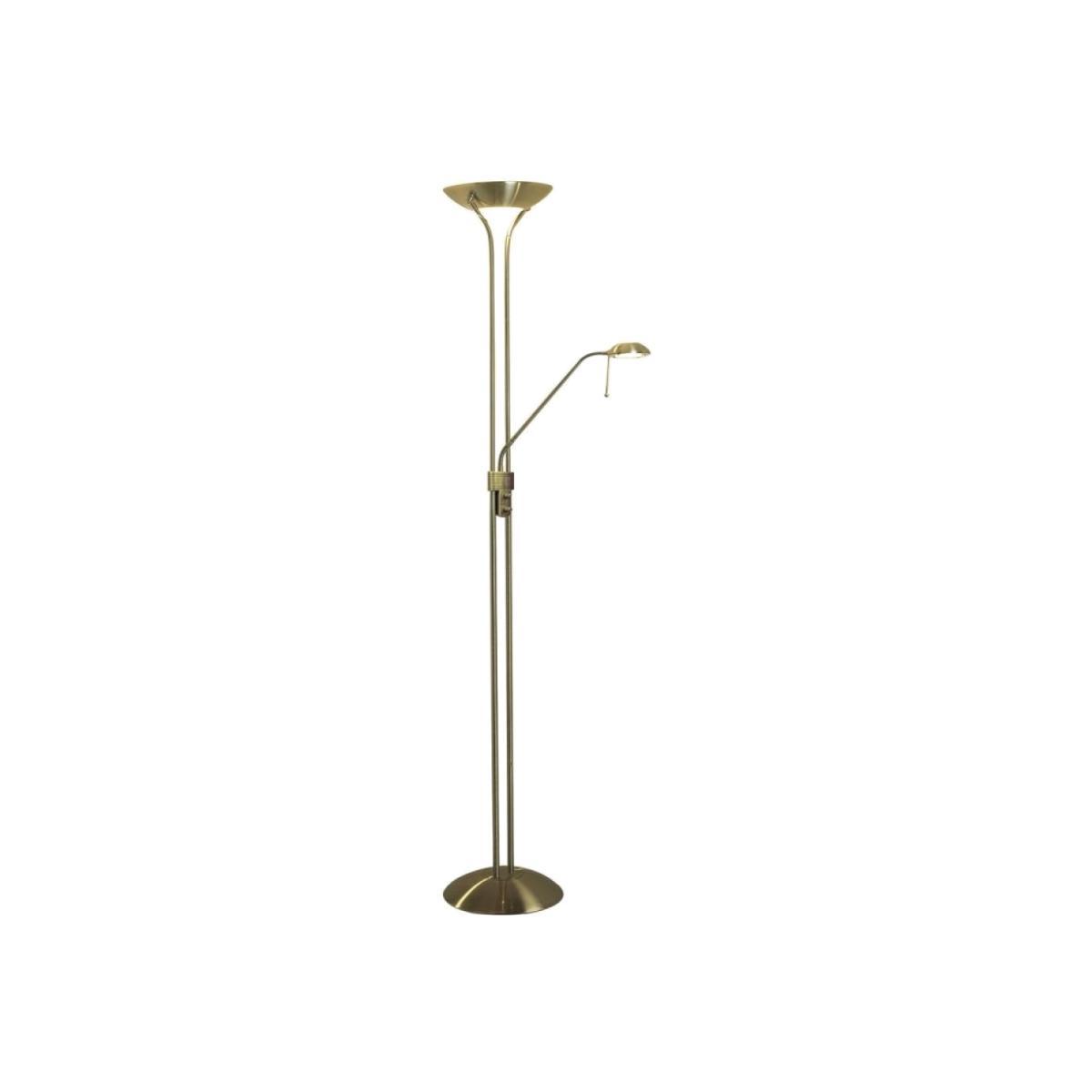 dar lighting MON4975 Montana Floor Lamp - Antique Brass