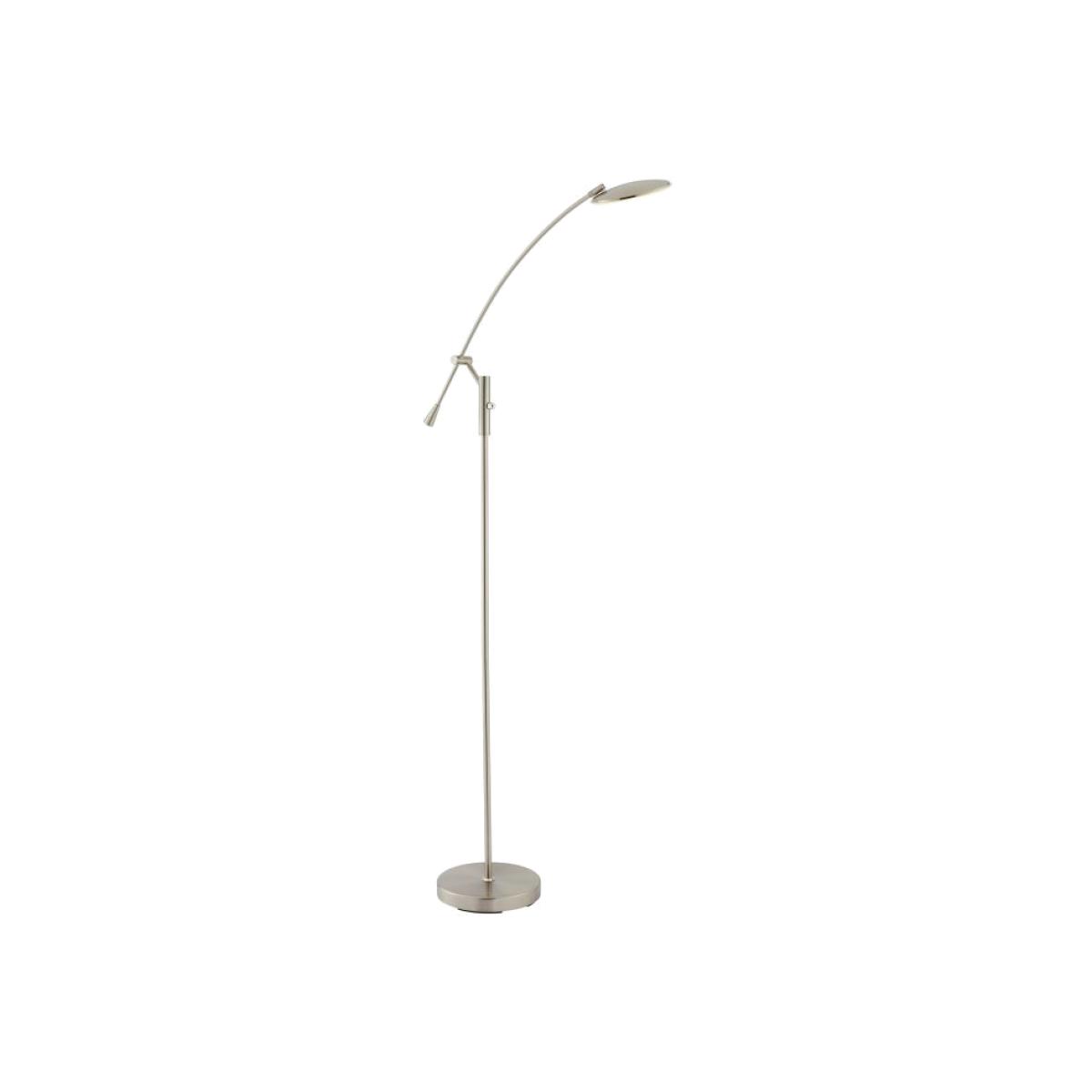 Millfield 1 Light Floor Lamp - Satin Nikel