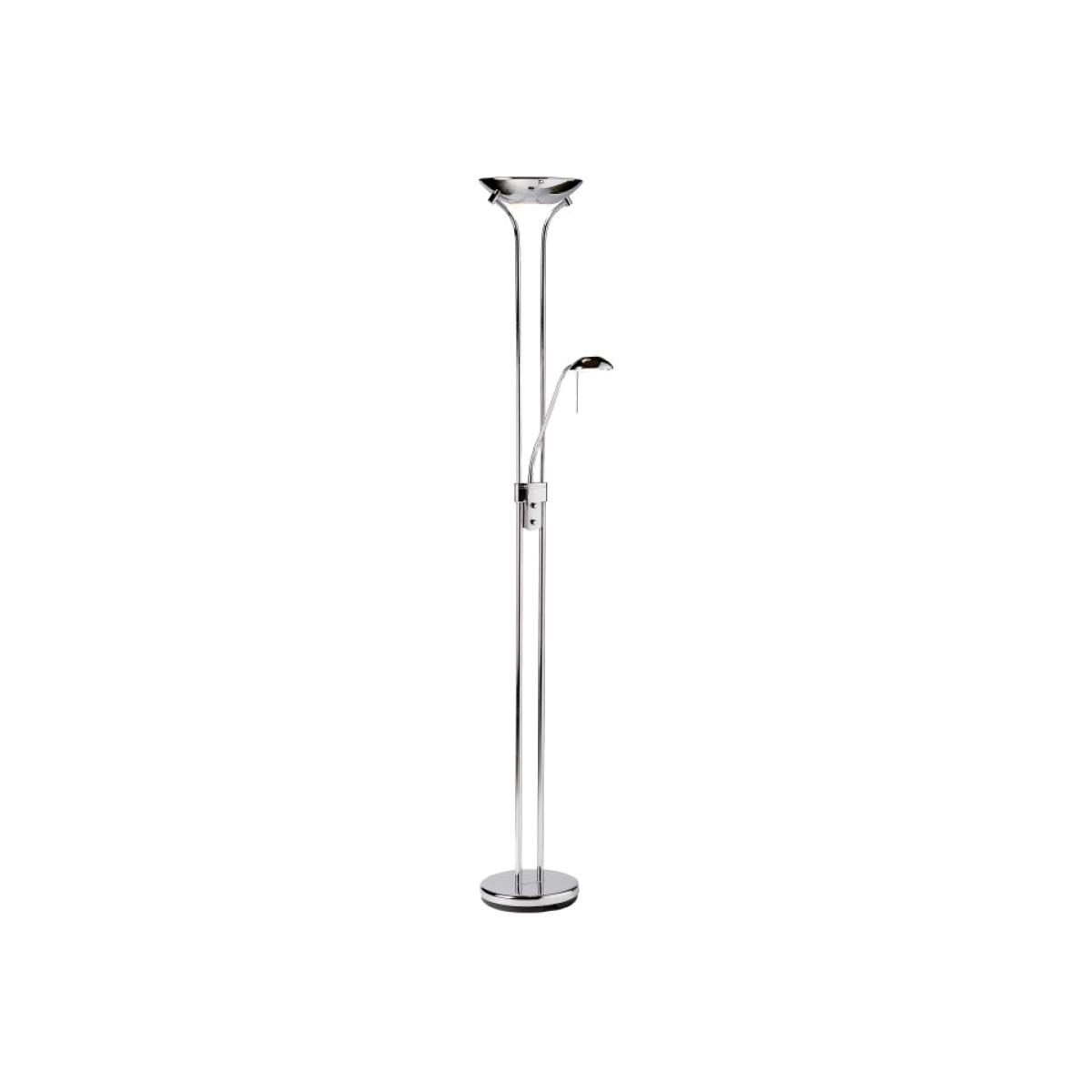 Greta 2 Light Floor Lamp - Chrome