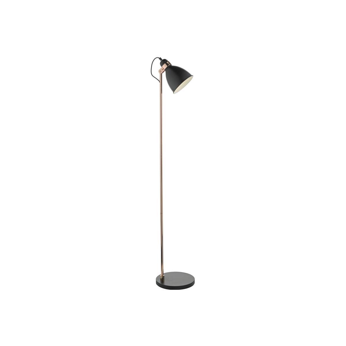 Dar Lighting FRE4922 Frederick Floor Lamp Black and Copper