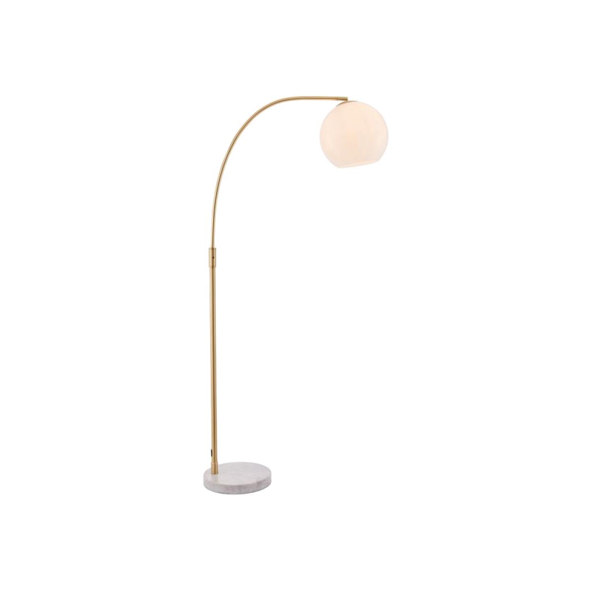 Alvear 1 Light Floor Lamp - Brushed Brass