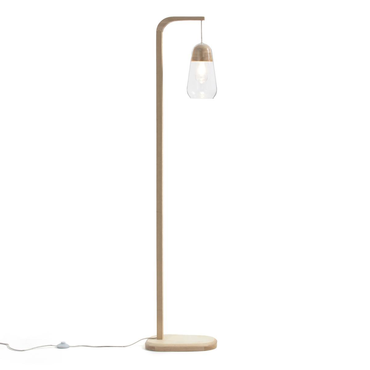 Nasoa Wood & Glass Floor Lamp – image 2