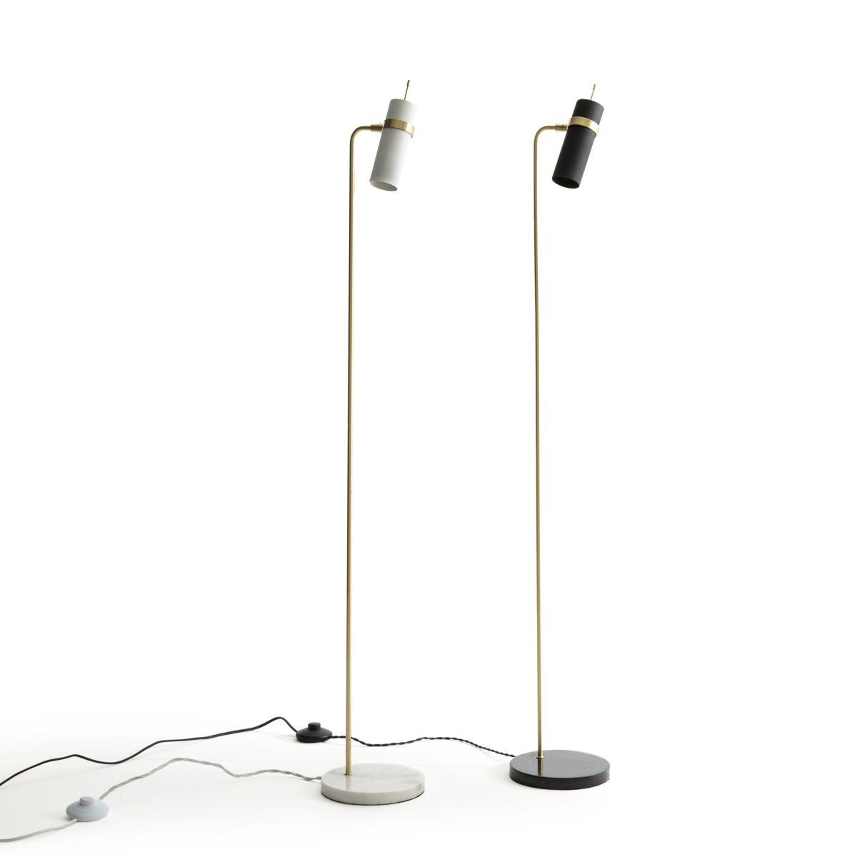Isaure Adjustable Reading Floor Lamp in Brass & Marble – image 4
