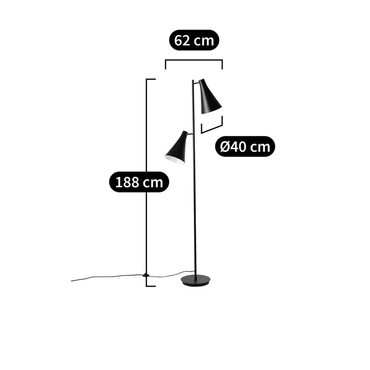 Jameson Reading Floor Lamp with Two Adjustable Shades – image 7