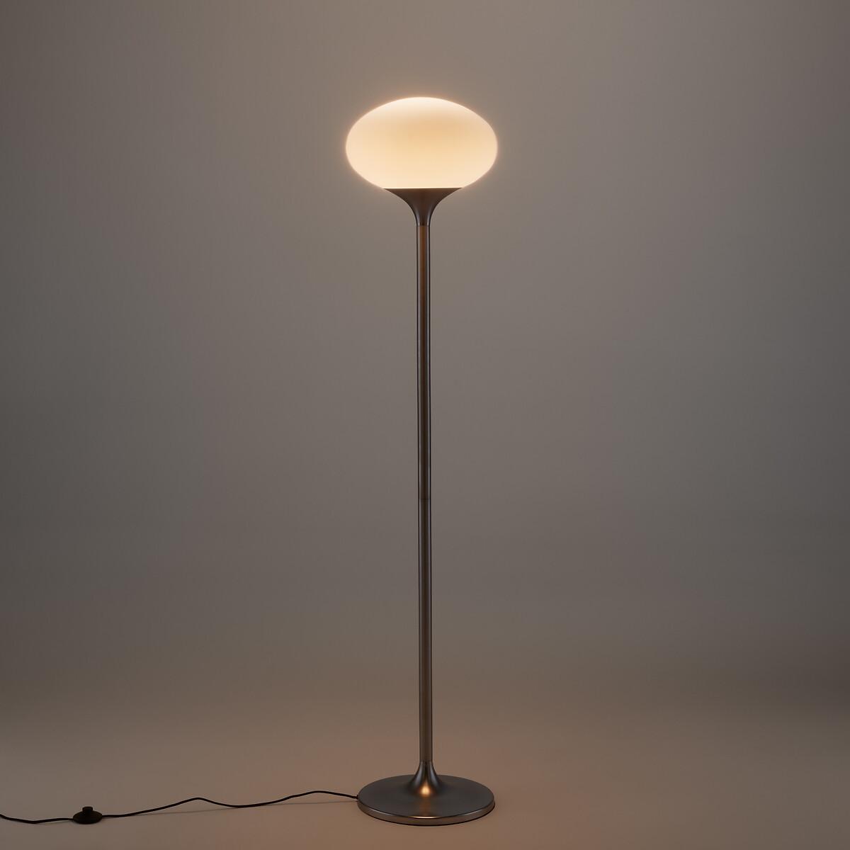 Merisa Chrome Metal & Opaline Floor Lamp – image 2