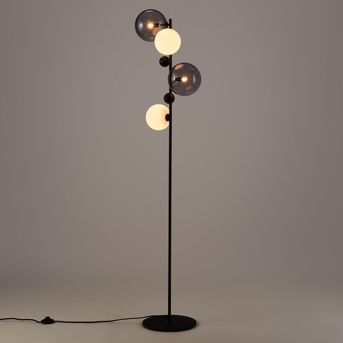 Bullesco Smoked Glass & Metal Floor Lamp – image 2