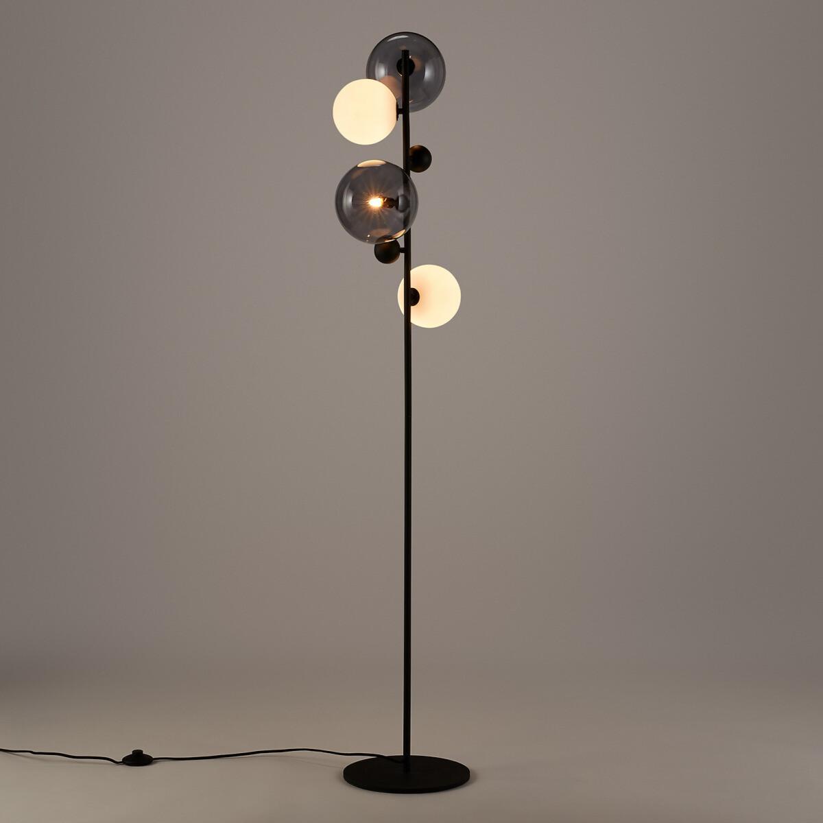 Bullesco Smoked Glass & Metal Floor Lamp – image 4