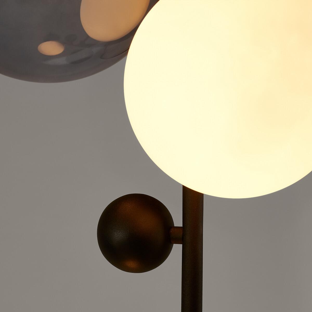 Bullesco Smoked Glass & Metal Floor Lamp – image 7