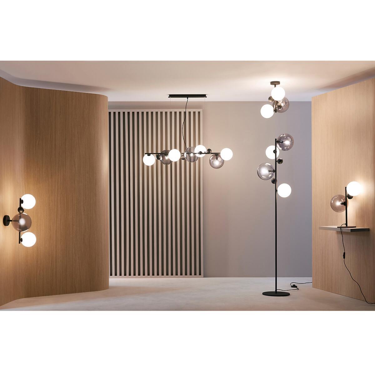Bullesco Smoked Glass & Metal Floor Lamp – image 10