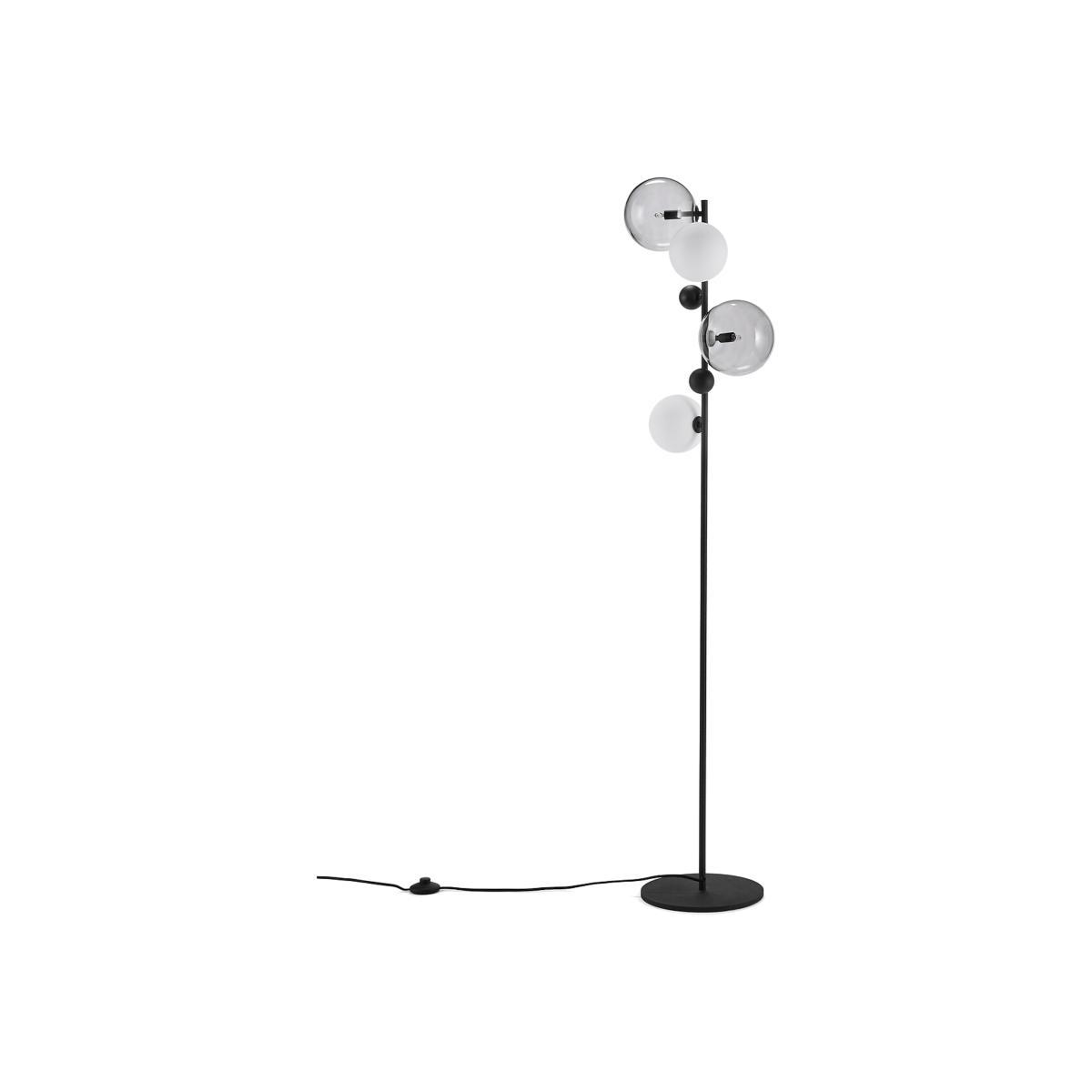 Bullesco Smoked Glass & Metal Floor Lamp – image 1