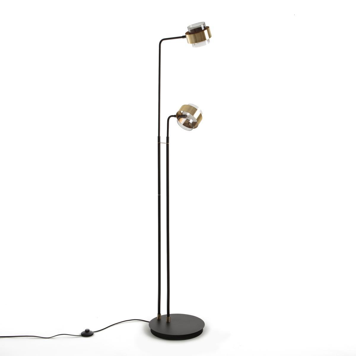 Botello Metal & Glass Reading Floor Lamp with Adjustable Arms – image 4