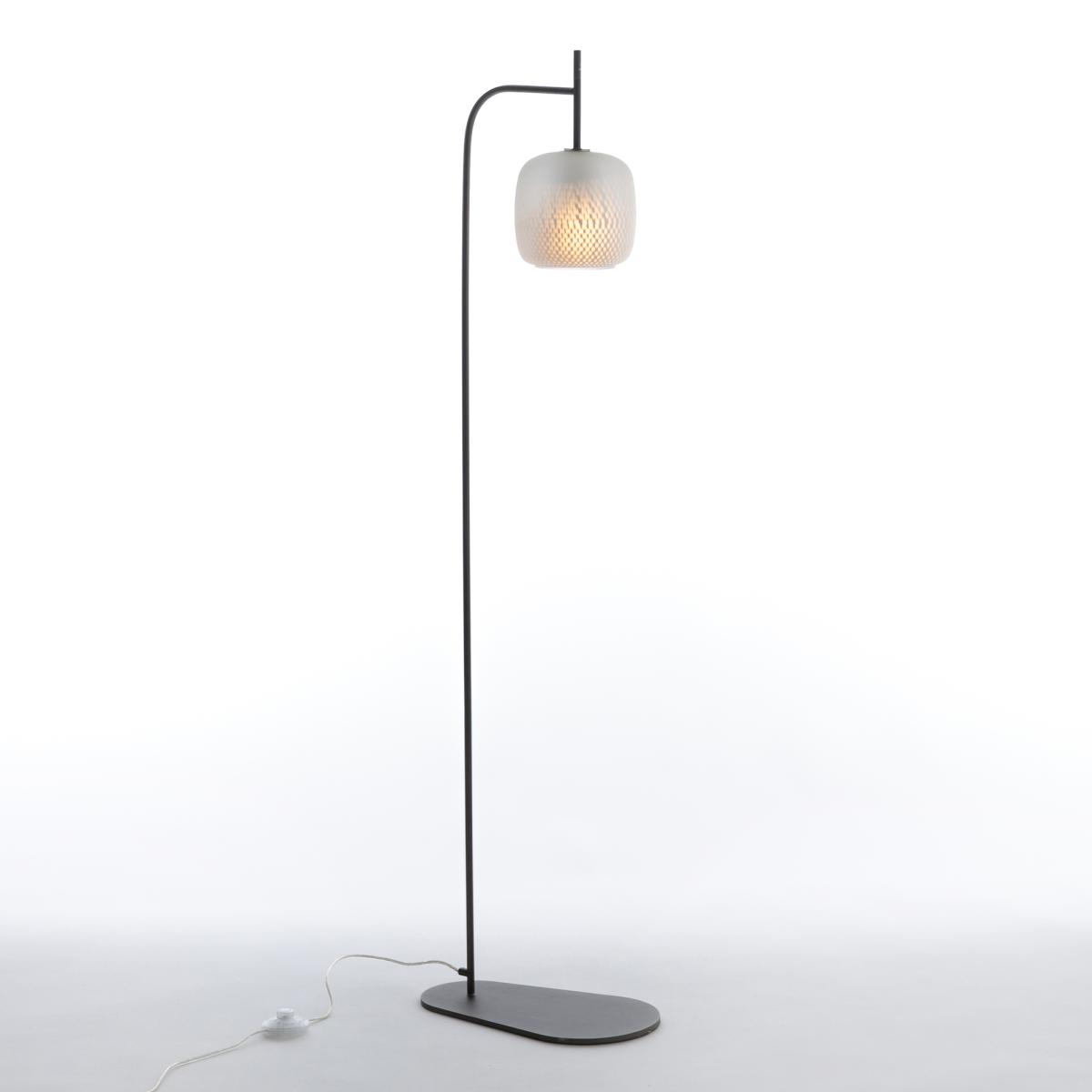 Misuto Glass and Metal Floor Lamp, by E. Gallina – image 2
