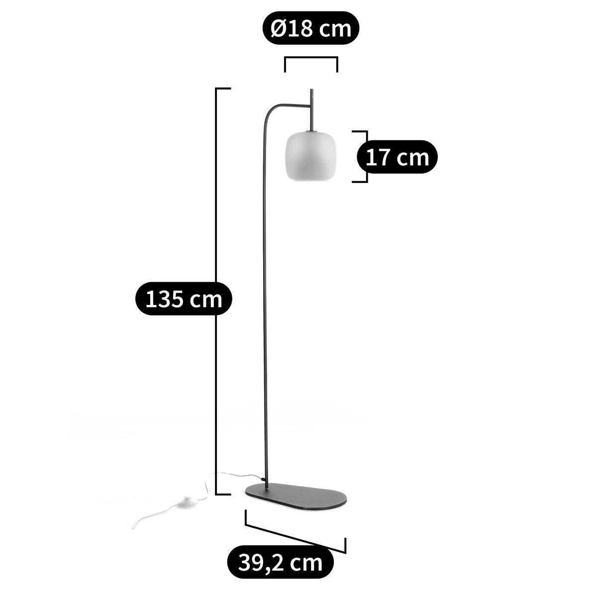 Misuto Glass and Metal Floor Lamp, by E. Gallina – image 14