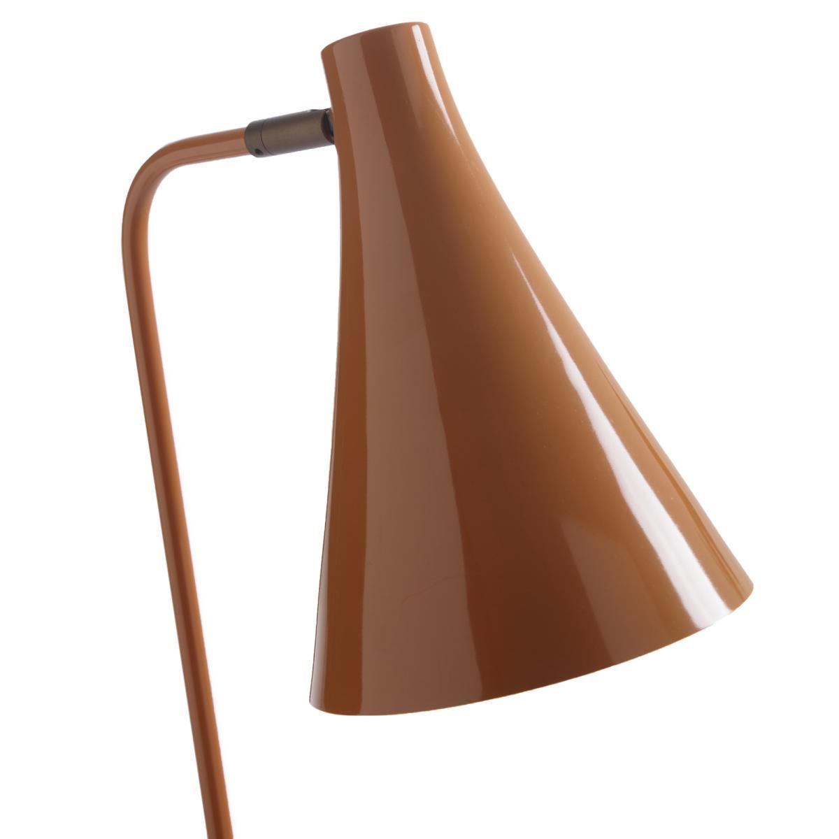 Jameson Adjustable Reading Floor Lamp in Caramel Lacquered Metal – image 5