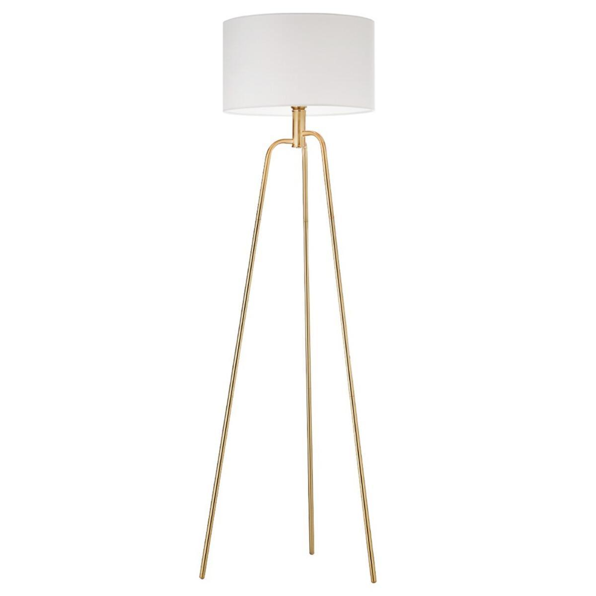 Brushed Metal Tripod Floor Lamp – image 2