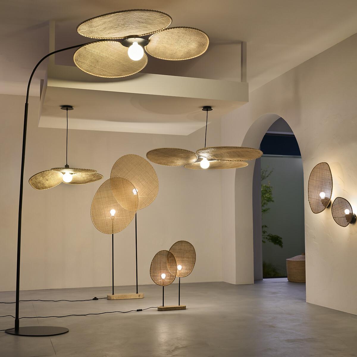 Canopée Rattan Floor Lamp by E. Gallina. – image 13