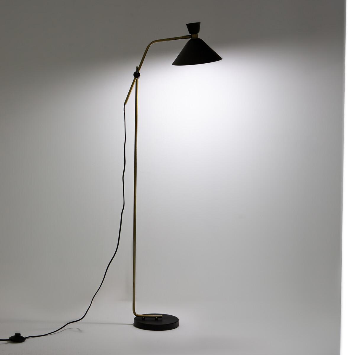 Zoticus Aged Brass Adjustable Reading Floor Lamp – image 4