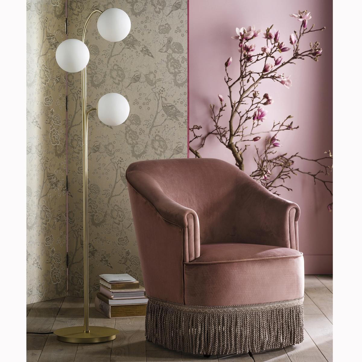 Moricio Brass & Smoked Glass Floor Lamp – image 5