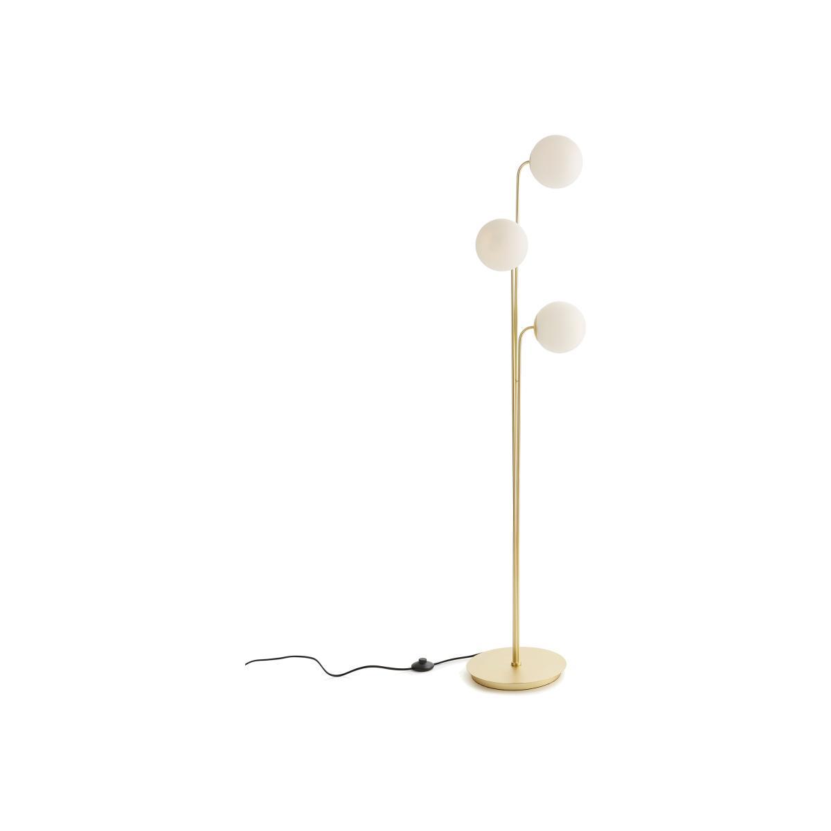 Moricio Brass & Smoked Glass Floor Lamp – image 1