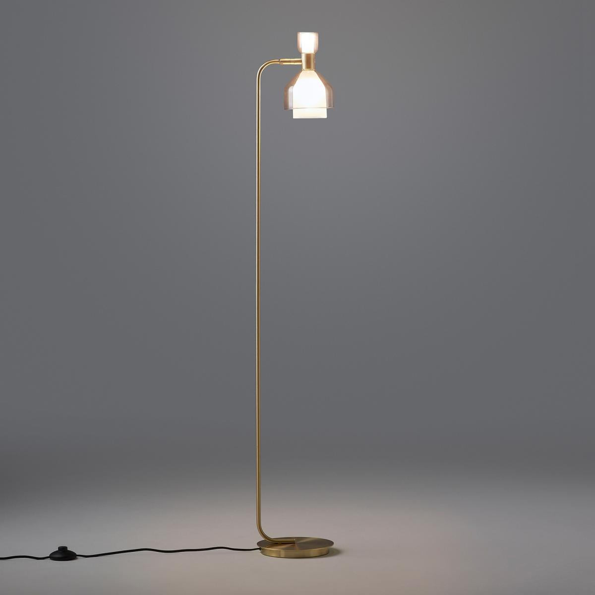 Amoris Brass & Smoked Glass Floor Lamp – image 2