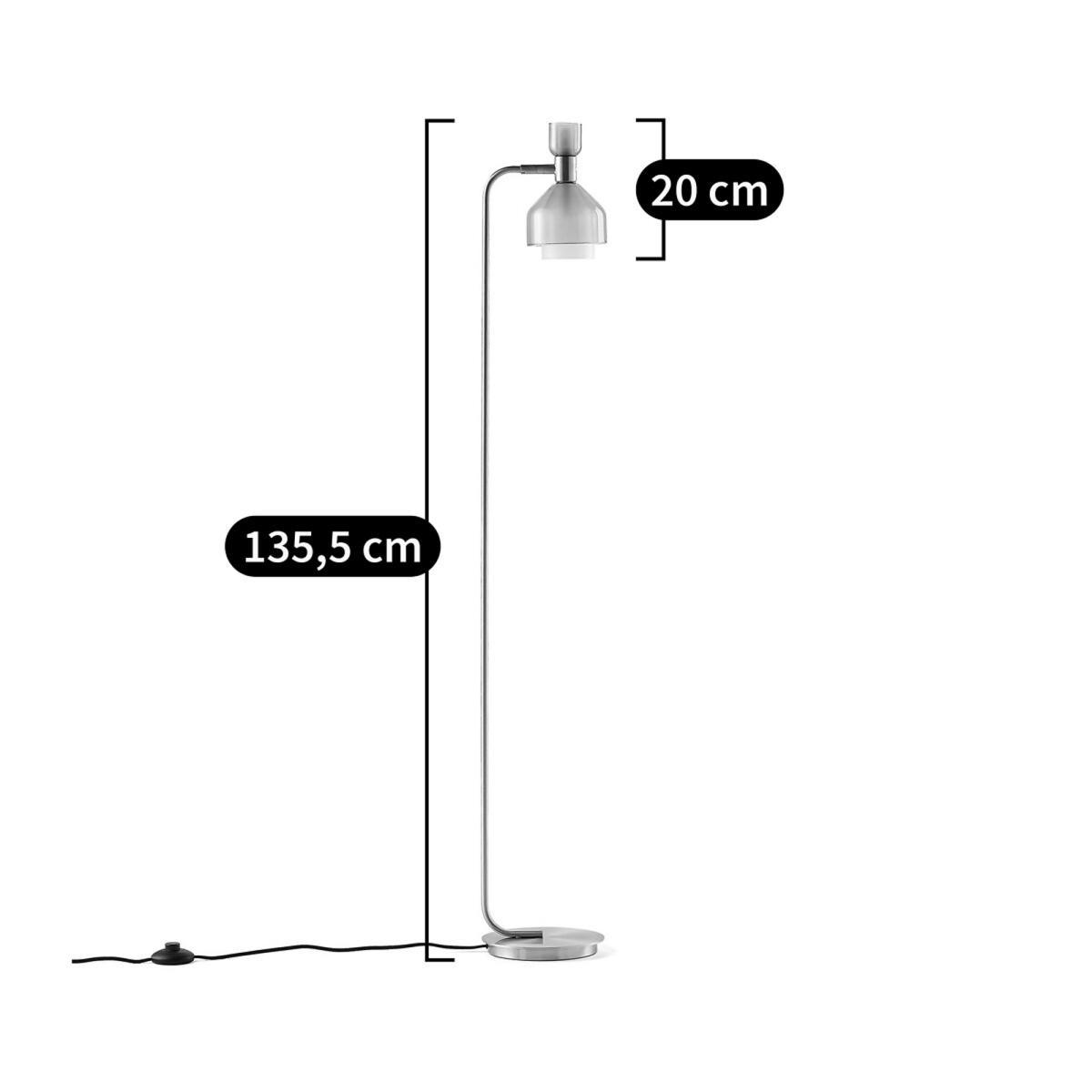 Amoris Brass & Smoked Glass Floor Lamp – image 4