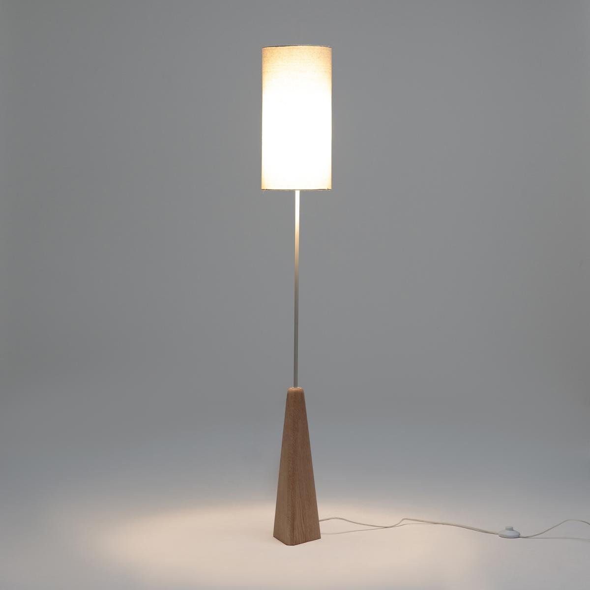 Nestwood Reading Floor Lamp in Solid Oak and Linen – image 2
