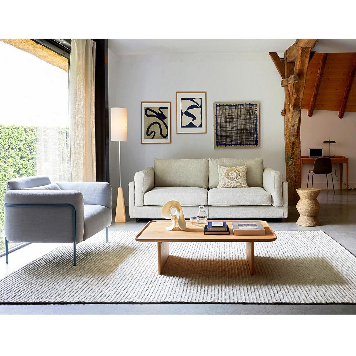 Nestwood Reading Floor Lamp in Solid Oak and Linen – image 7