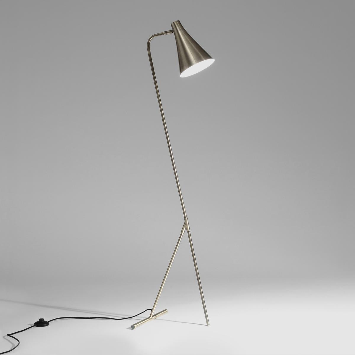 Jameson Adjustable Reading Floor Lamp with Antique Brass Finish – image 2