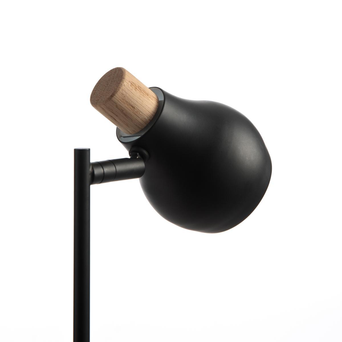 Hikaeme Reading Lamp in Metal and Oak – image 4