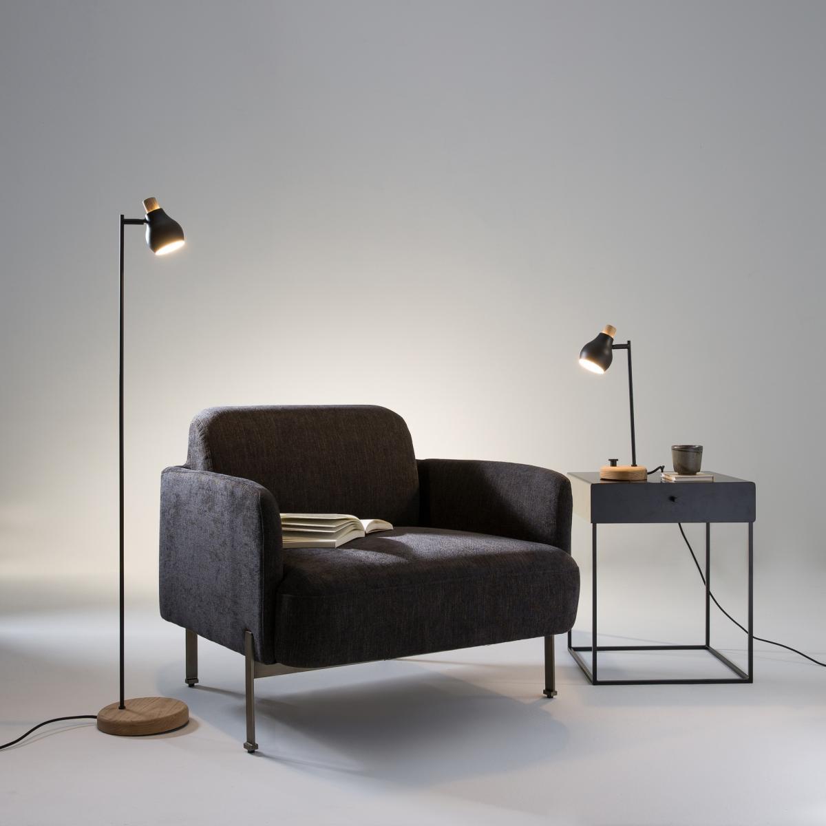 Hikaeme Reading Lamp in Metal and Oak – image 5