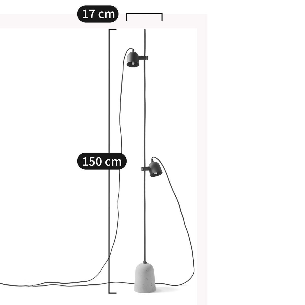 Porto Metal & Concrete Floor Lamp – image 7