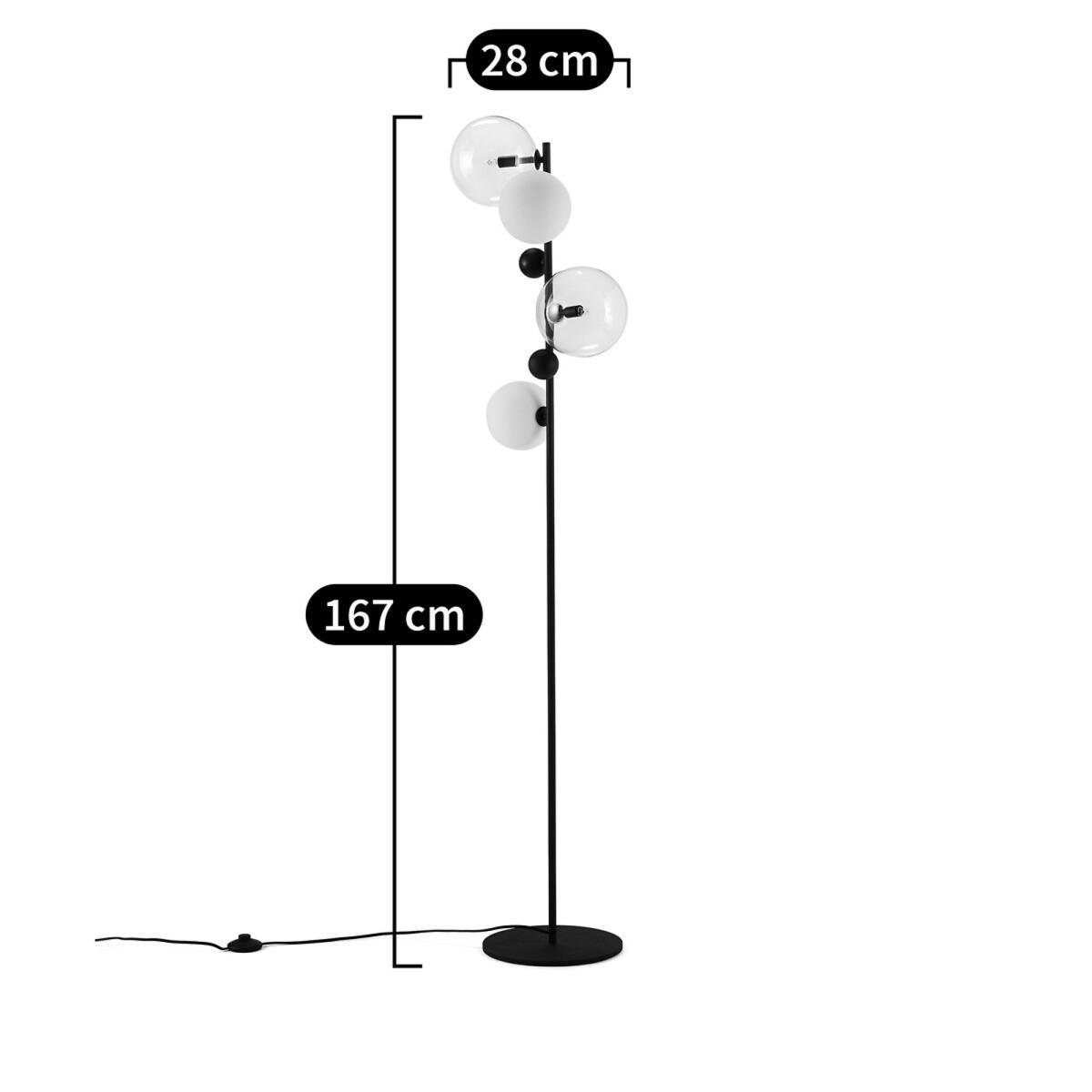 Bullesco Floor Lamp in Glass & Metal – image 9