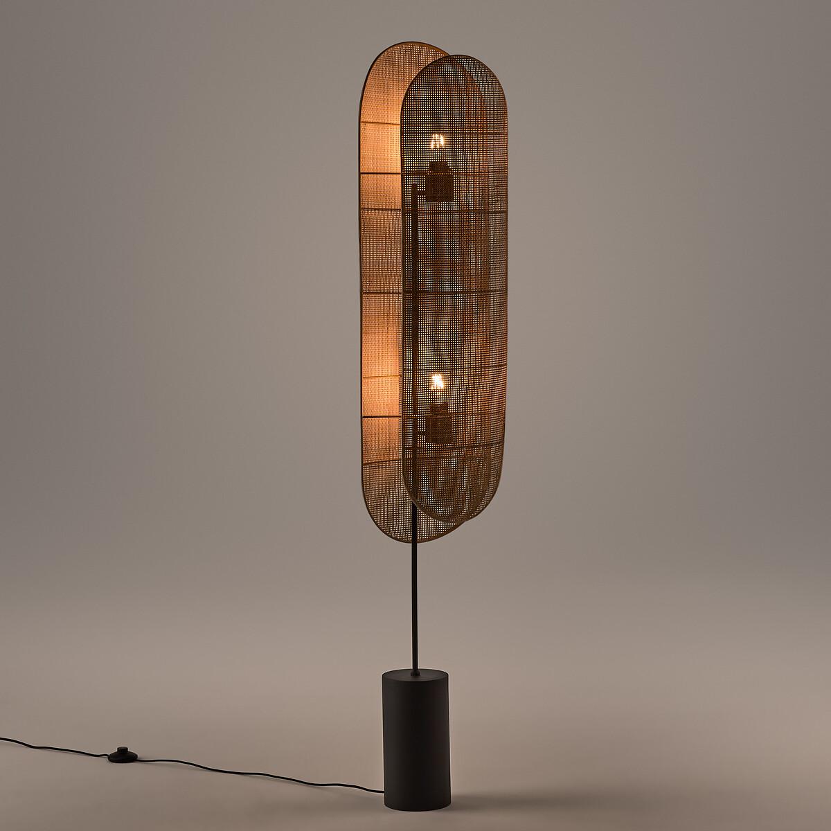 Lola Metal & Rattan Floor Lamp – image 2