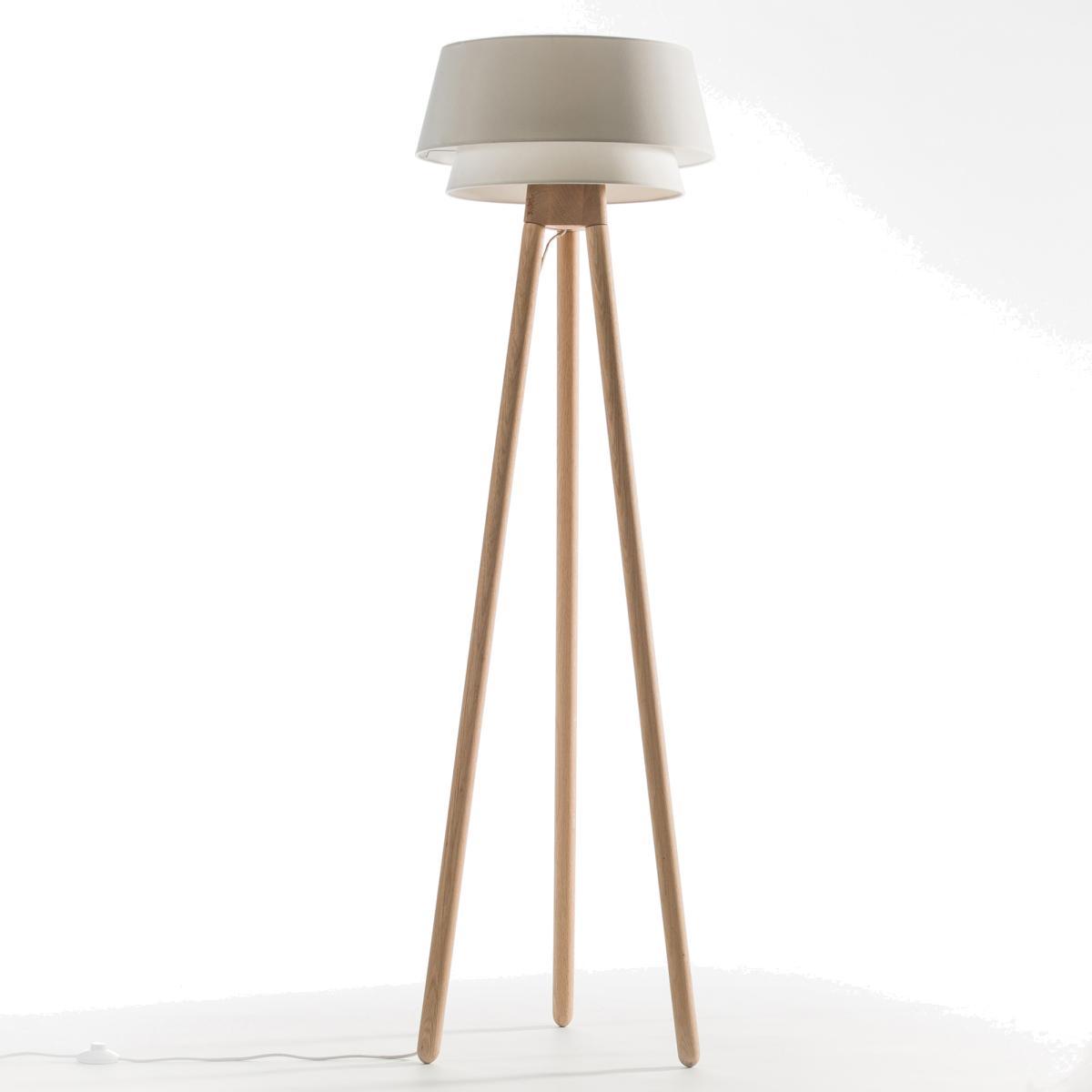 Epilogon Oak Tripod Floor Lamp – image 1