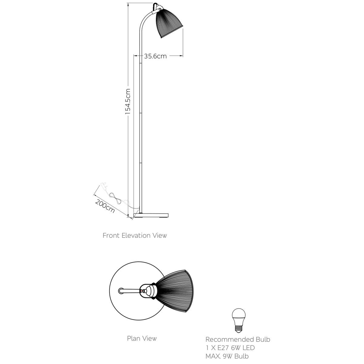 M&S Florence Floor Lamp - Antique Brass, Antique Brass,Silver – image 7