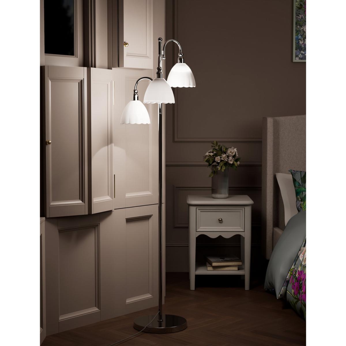 M&S Flora Multi-light Cluster Floor Lamp - Chrome, Chrome – image 2