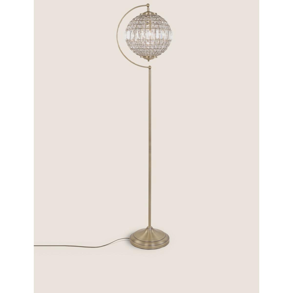 M&S Gem Ball Floor Lamp - Antique Brass, Antique Brass – image 2