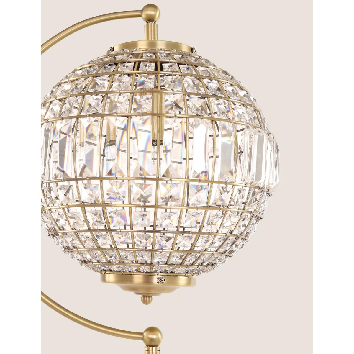 M&S Gem Ball Floor Lamp - Antique Brass, Antique Brass – image 5